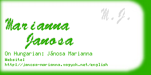 marianna janosa business card