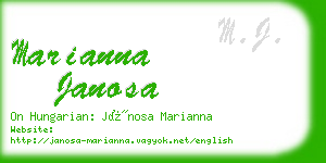 marianna janosa business card